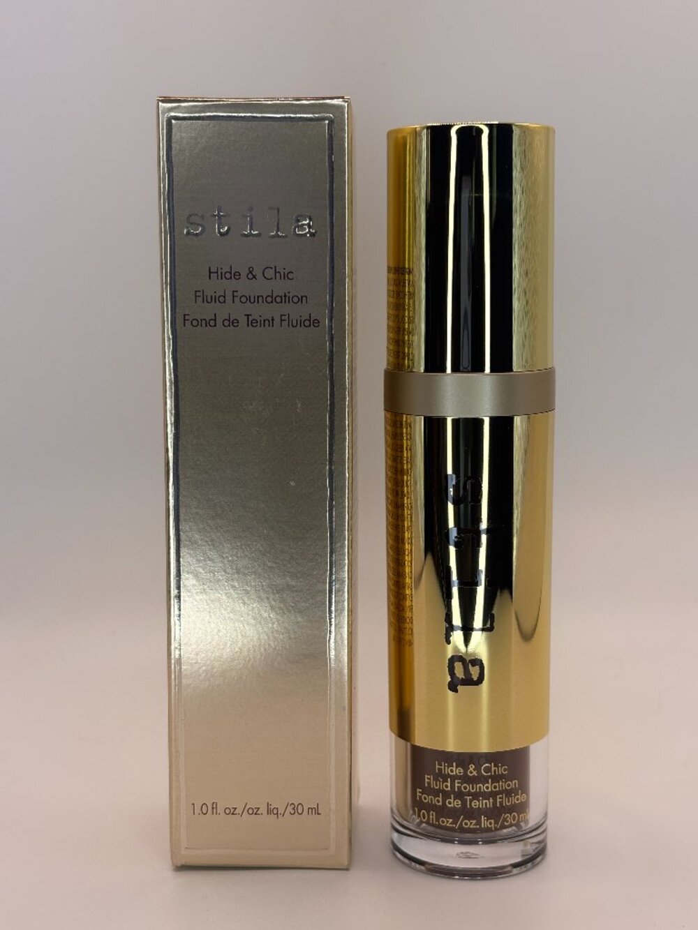 Stila Hide & Chic Fluid Foundation Deep 6 New In Box 1.0 fl oz